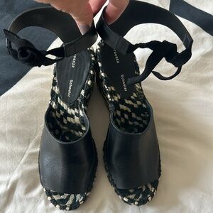 Proenza Schuler black-and-white wedges